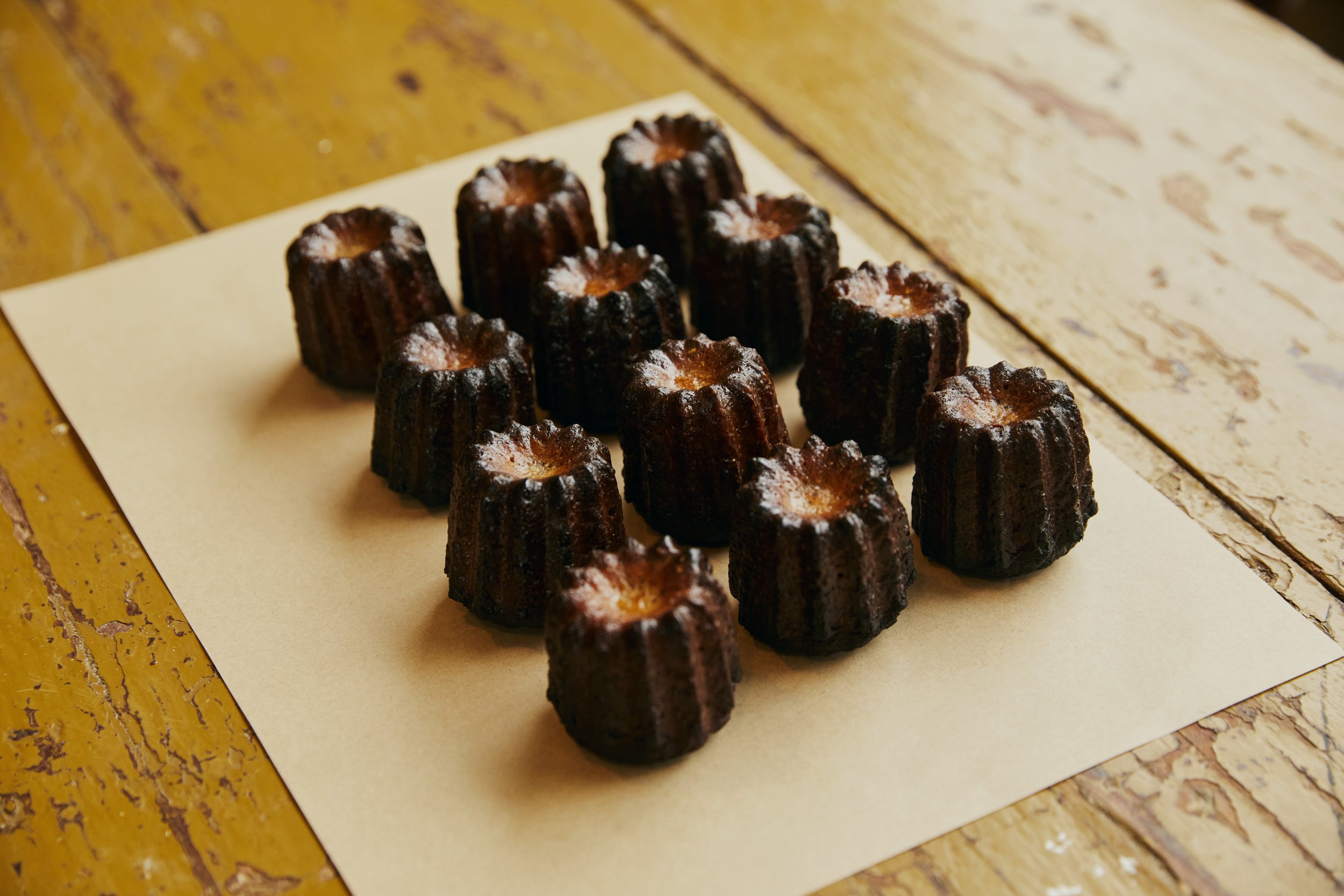 Canelé, coffee, whatever's left.